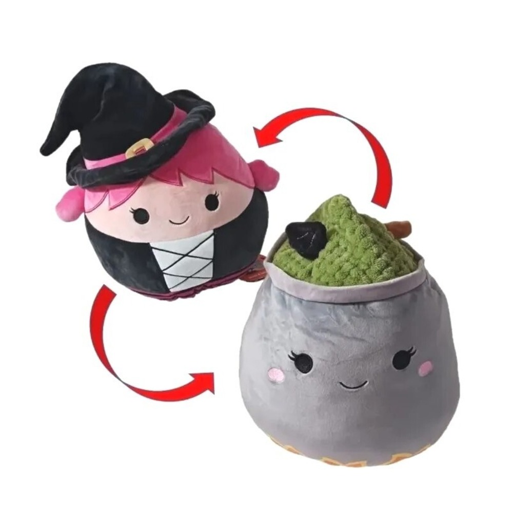 Squishmallows 12" Wexla Witch Johanna Cauldron Flip-A-Mallow Halloween Plush